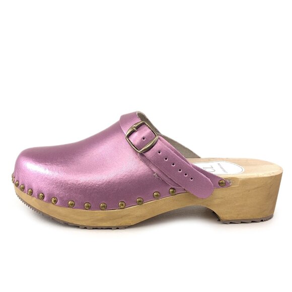 ClogsLand Patent Leather Wooden Clogs EUR 41 - Picture 1 of 14